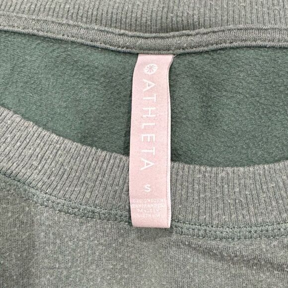 Athleta Green Oversized Crewneck Sweatshirt Women’s Small - Picture 3 of 3